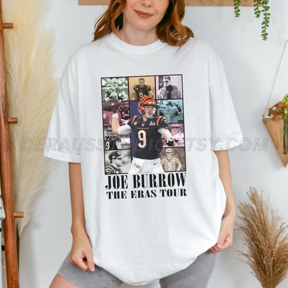 Joe Burrow Eras Tour Football Fan Graphic Unisex T-Shirt